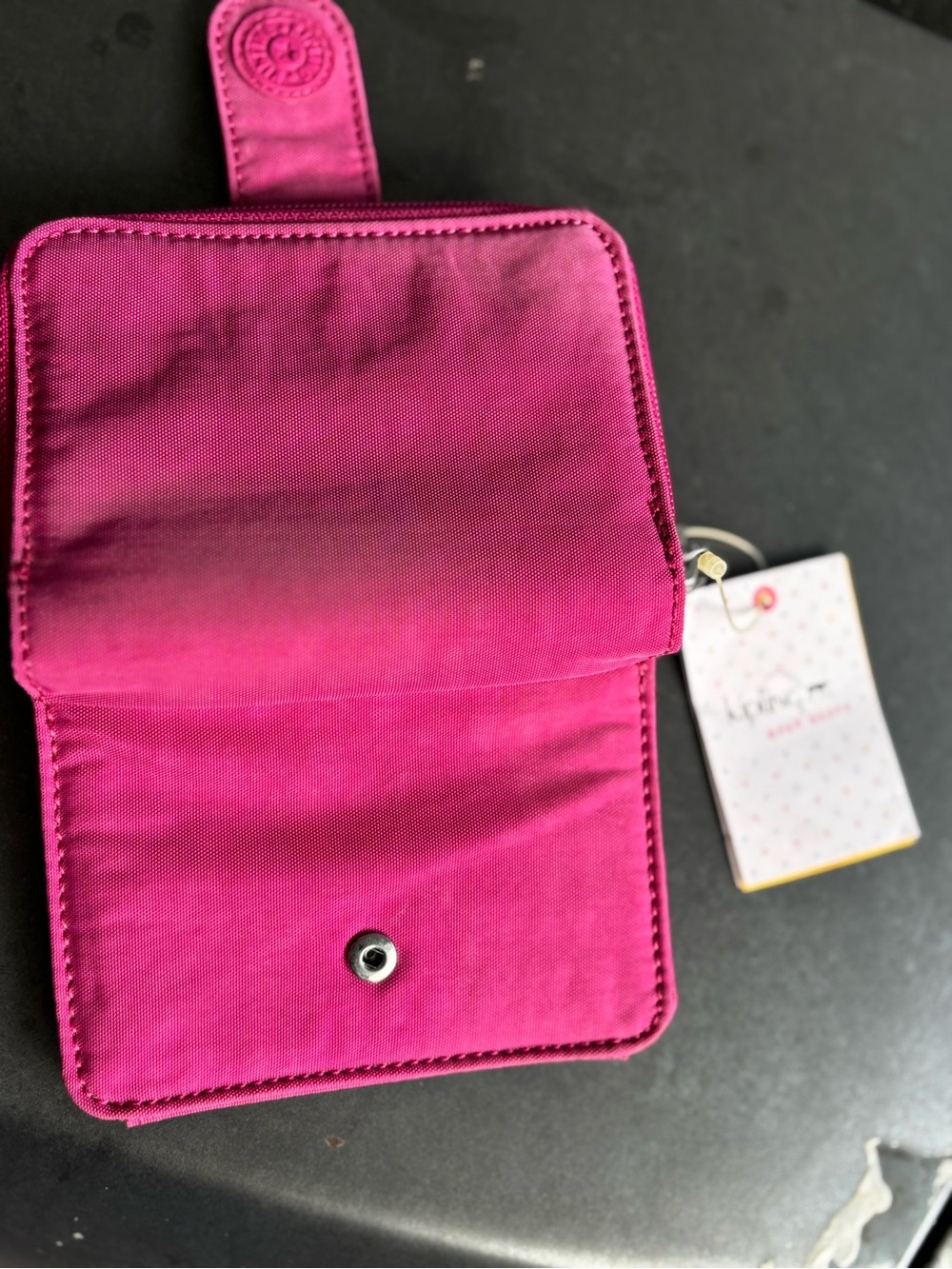 Kipling Very Berry Pink Wallet NWT | Multiple Card Slots - Picture 6 of 10
